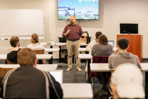 Dr. Ed Scheuerman teaching