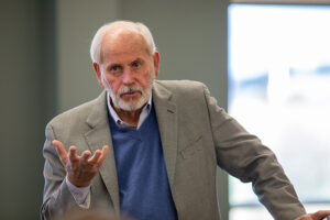 richard taylor speaking to phd students