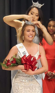 Kayla Willing ('25) is crowned Miss Southern Maryland.