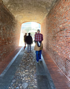 The group takes in the cobblestone and brick of the City of Brotherly Love.