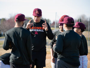 photo of Jacobo Alvarez coaching baseball