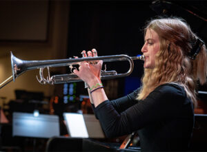 lbc student playing trumpet