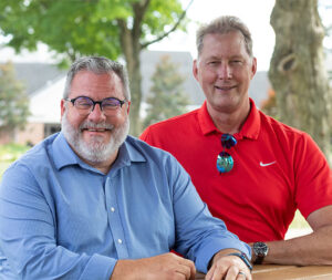 cancer survivors and lbc professors thom scott and mark farnham