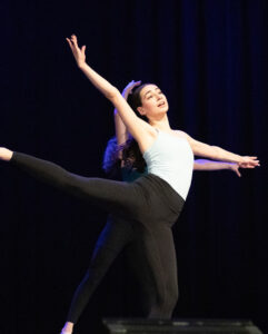 dancer on stage for dance recital