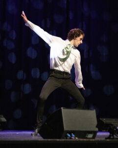 dancer on stage for dance recital