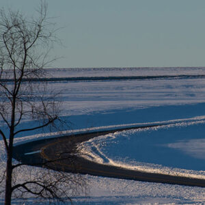 snowy winter path