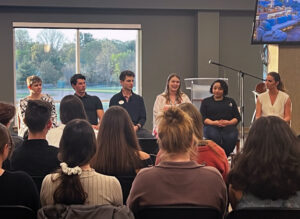 employers at a career panel