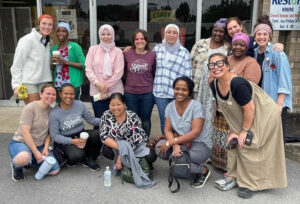 The Stroopies team, with resettled refugee women at its core, makes approximately 12,000 Stroopies per week.