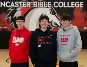 Sport Management majors Austin (’24), Hunter (’21 & ’23) and Chase (’27) Gerber have flourished as students and as brothers at LBC. 