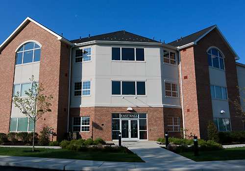 East Hall dormitory exterior