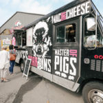 Food truck parked outside LBC's Horst Athletic Center.