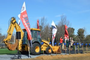 Groundbreaking of LBC's athletics field.