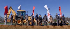 Groundbreaking of LBC's Willis Martha Herr Stadium.