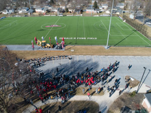 Groundbreaking of LBC's Willis Martha Herr Stadium.