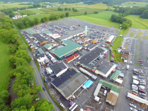 aerial photo of the green dragon market