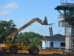 Herr Stadium construction.