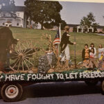 The 1975-76 academic year featured a patriotic parade during Homecoming, as the college helped honor the country’s bicentennial.