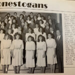 A singing group that has been featured several times on this blog, the Conestogans, look their best during the 1985-86 academic year.