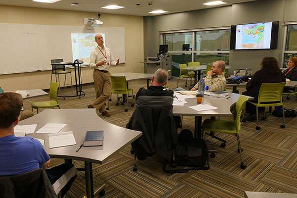 classroom in Charles Frey Academic Center