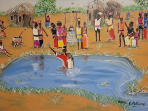 LBC graduate Milton Pollard's art on baptism