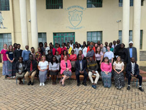 lbc students interact with representatives at The Kenya Project during a 2024 Journey Team trip.