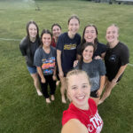 Those living in Clemens cooled off together with some sprinkler fun.