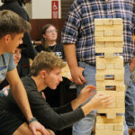 An intense game of Jenga was part of Webfeast 2024.